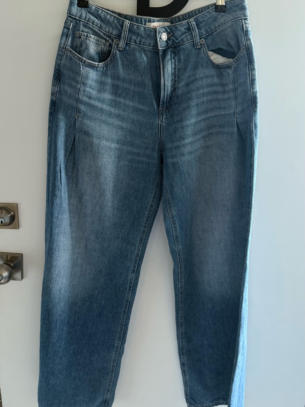 Lucky Brand Women's Light-Mid Blue Boyfriend Jeans